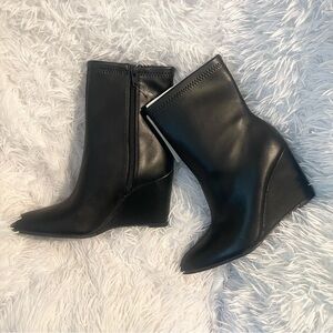 A new day target Black Wedge pointed heels chic Ankle bootie Boots